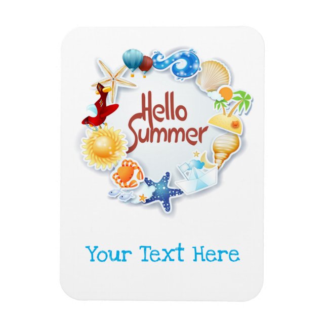 Hello Summer Magnet (Vertical)