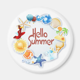 Hello Summer Magnet