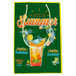 Hello Summer Medium Gift Bag
