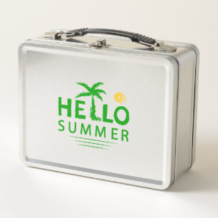 Hello Summer Metal Lunch Box