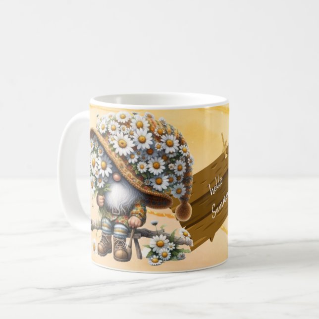 Hello Summer Mug - Bright Days, Warm Sips (Front Left)