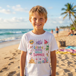 Hello Summer Party Stripes T-Shirt