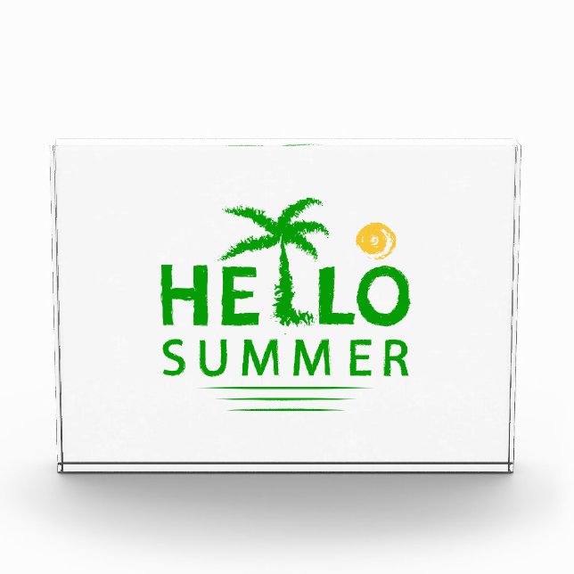 Hello Summer Photo Block (Front)