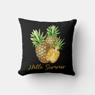 Hello Summer Pineapple Tropical Fruit Cushion
