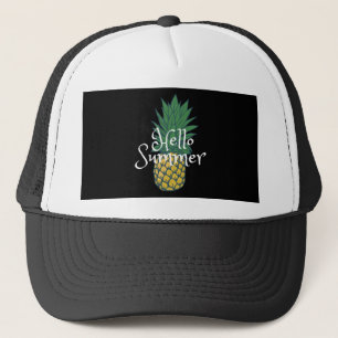 Hello Summer Pineapple Trucker Hat
