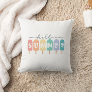 Hello Summer Popsicle Colourful Cushion