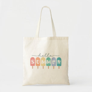 Hello Summer Popsicle Colourful Tote Bag