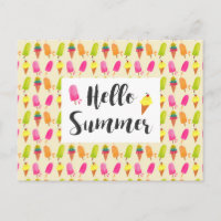 Hello Summer Popsicles and Ice Cream