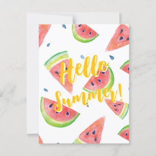 Hello Summer Postcard