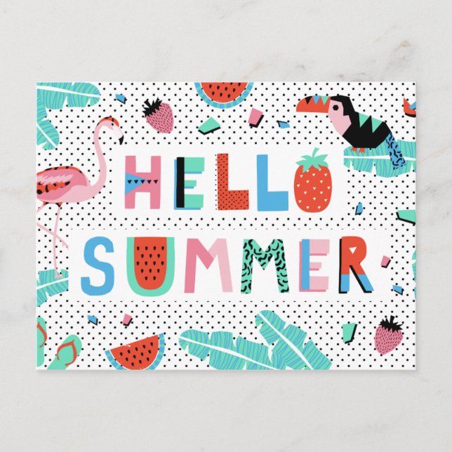 Hello Summer Postcards (Front)