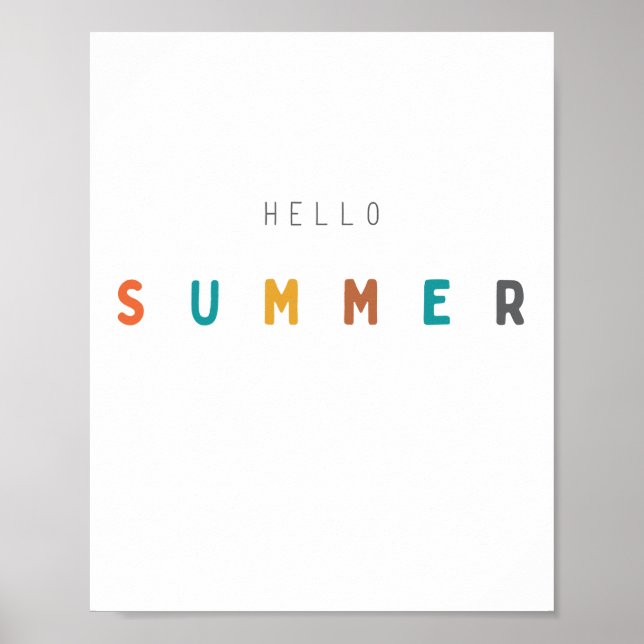 hello summer. Poster & Prints (Front)