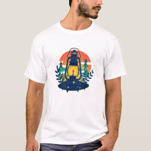 Hello Summer Retro Palm Tree Sunset Graphic T-Shir T-Shirt