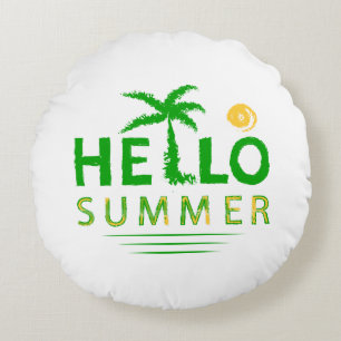 Hello Summer Round Cushion
