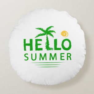 Hello Summer Round Cushion
