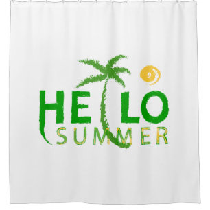 Hello Summer Shower Curtain