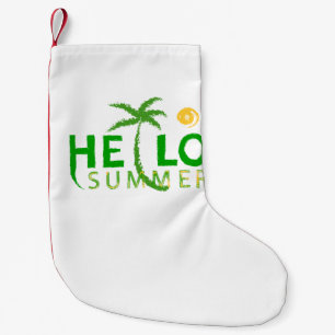 Hello Summer Small Christmas Stocking
