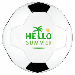 Hello Summer Soccer Ball