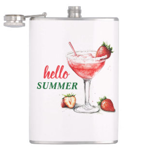 Hello Summer Strawberry Cocktail Flask