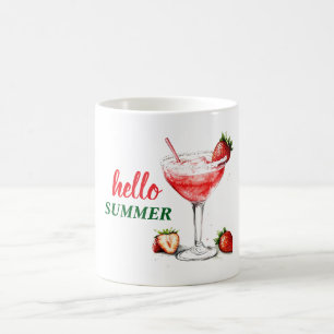 Hello Summer Strawberry Cocktail Mug