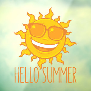 Hello Summer Sun With Sunglasses