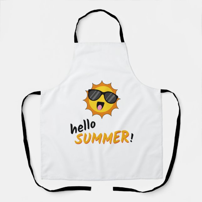 Hello Summer Sun with Sunglasses Apron (Front)
