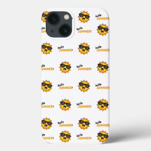 Hello Summer Sun with Sunglasses iPhone 13 Case