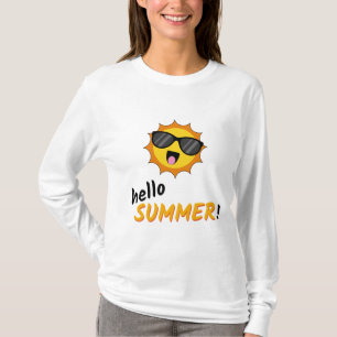 Hello Summer Sun with Sunglasses T-Shirt