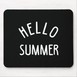 Hello Summer T Funny Summer Vacation Beach Gift Va Mouse Pad