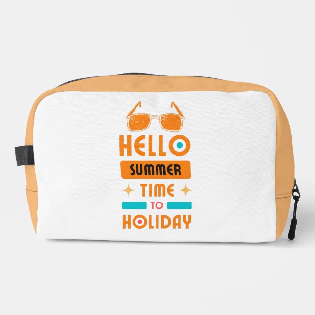 hello summer, time to holiday dopp kit (Front)