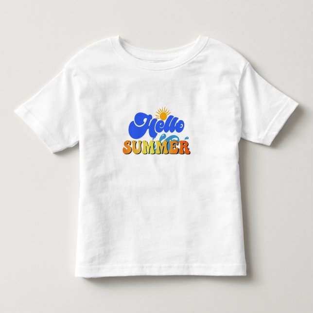 Hello Summer Toddler T-Shirt (Front)