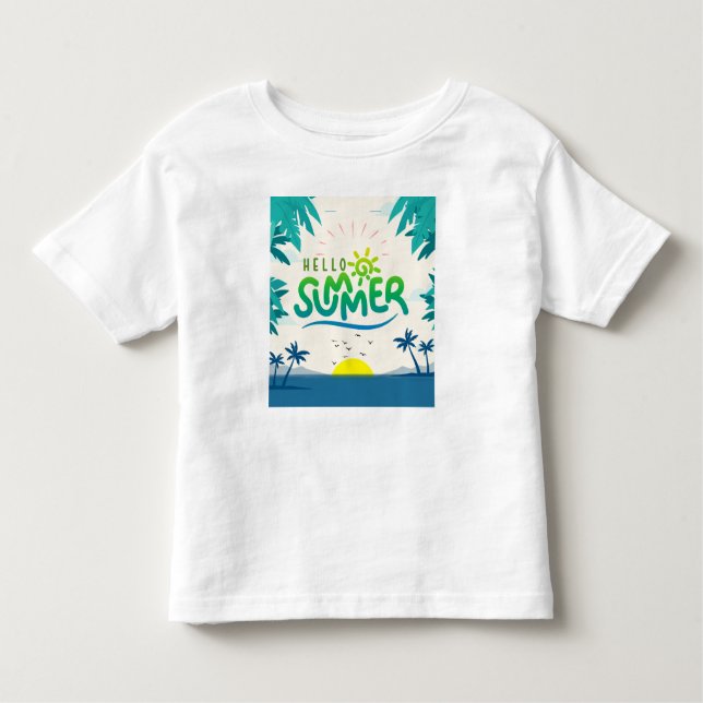 Hello Summer Toddler T-Shirt (Front)