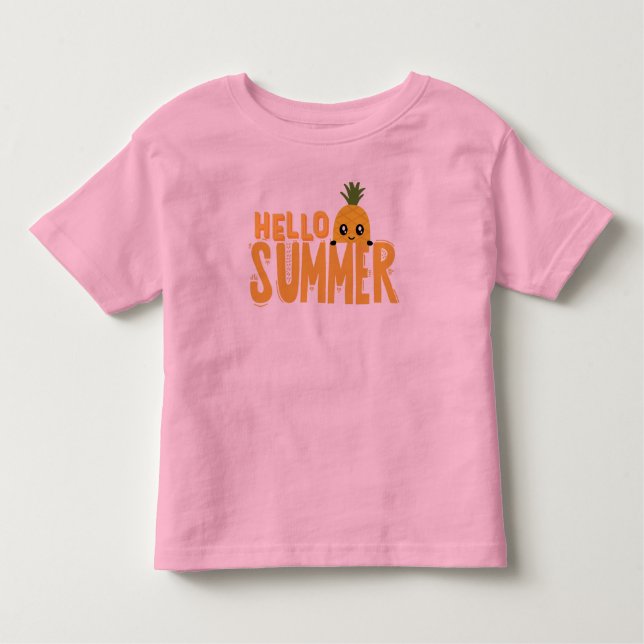 Hello Summer Toddler T-Shirt (Front)