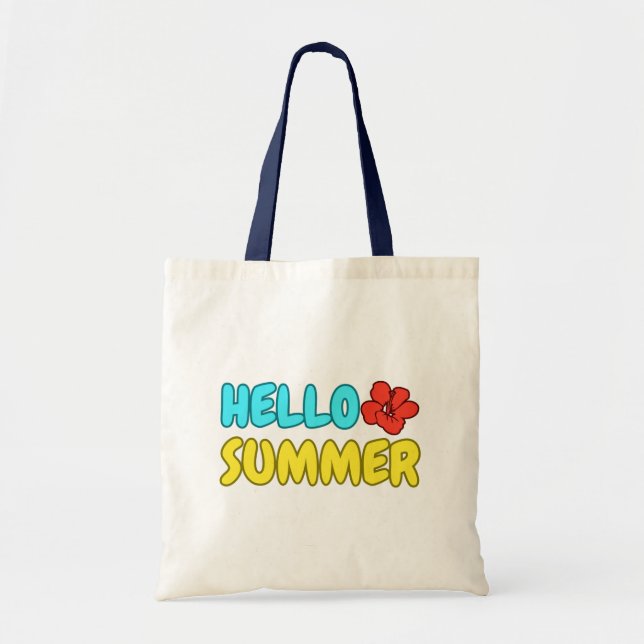 Hello Summer Tote Bag (Front)