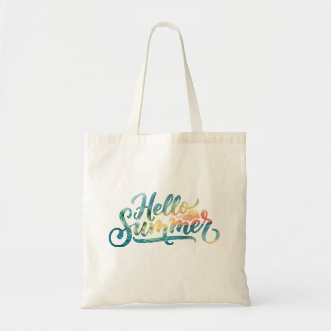 Hello Summer Tote Bag (Front)