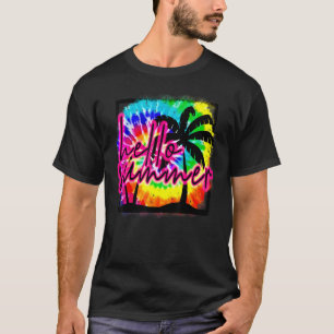 Hello Summer Tye Dye Summer Beach Travel Family Va T-Shirt
