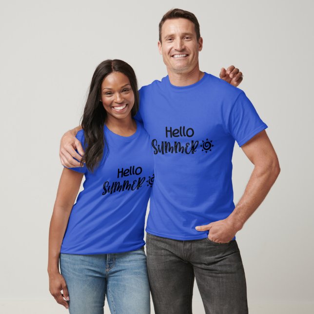 Hello Summer Typography T-Shirt (Unisex)