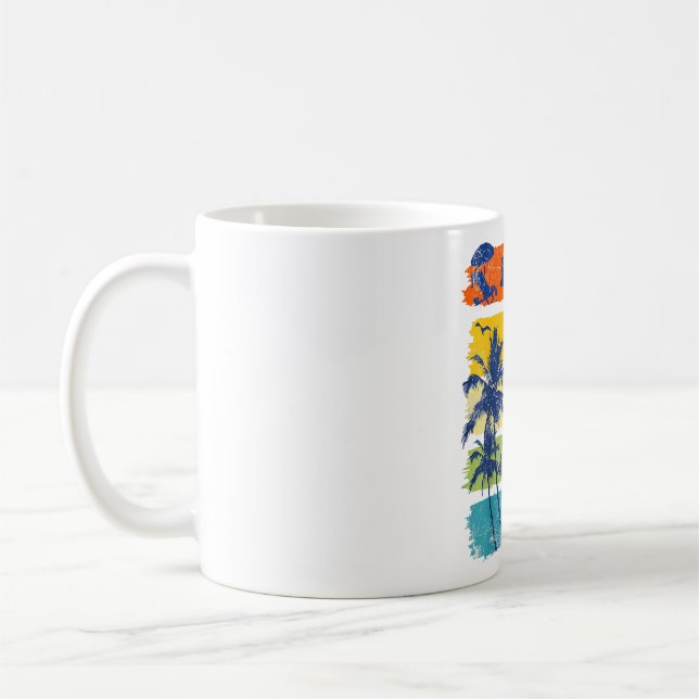 Hello Summer Vacation Bye Bye School Hello Pool Vi Coffee Mug (Left)