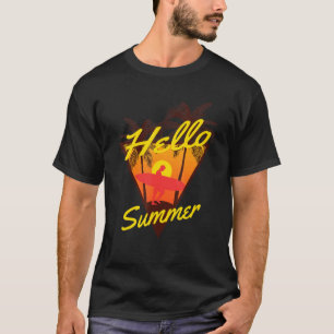 Hello Summer Vacation Family Friends Trip Palm Tre T-Shirt
