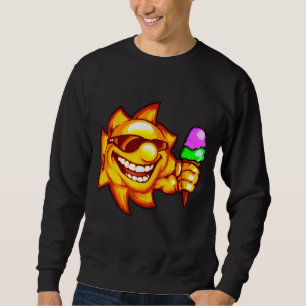 Hello Summer Vacation Ice Cream Popsicle Ice Lolly Sweatshirt