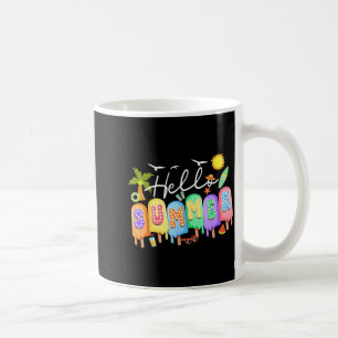 Hello Summer Vacation Ice Cream psicle Ice Lolly Coffee Mug