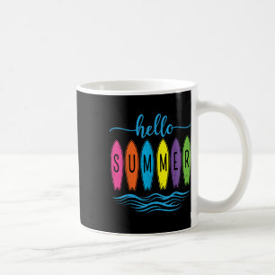 Hello Summer Vacation Vibes Shirt - Summer Beach S Coffee Mug