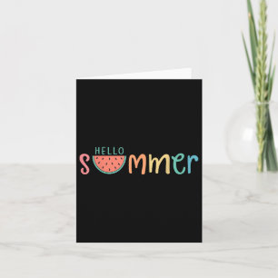 Hello Summer Vacation Watermelon Gift  Card