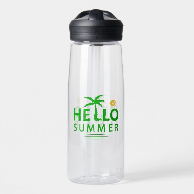 Hello Summer Water Bottle (Front)