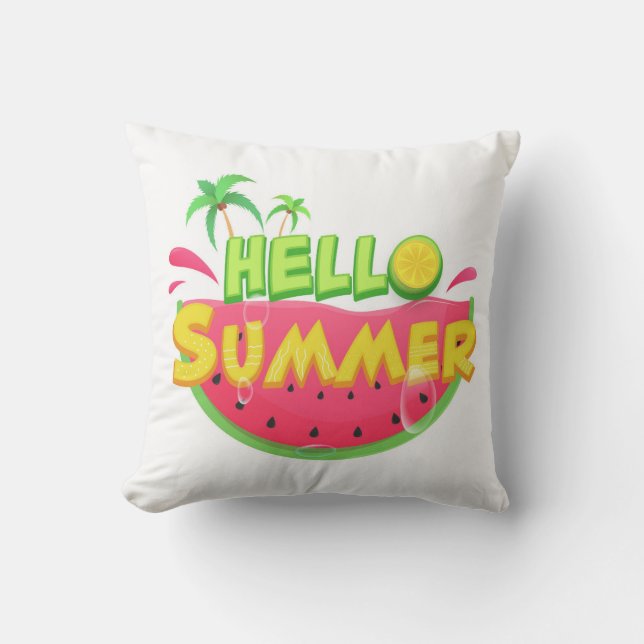 Hello Summer Watermelon Cushion (Front)