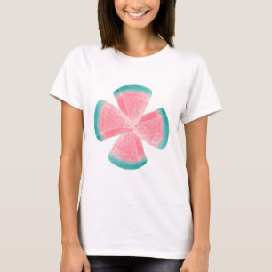 Hello Summer - Watermelon Slices Watercolored Pics T-Shirt