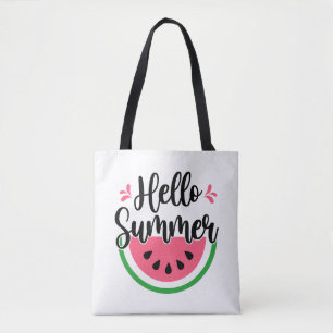 Hello Summer Watermelon  Tote Bag