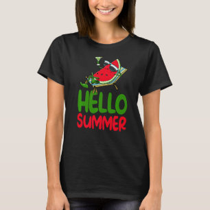 Hello Summer Watermelon Women Love Melon Fruit T-Shirt