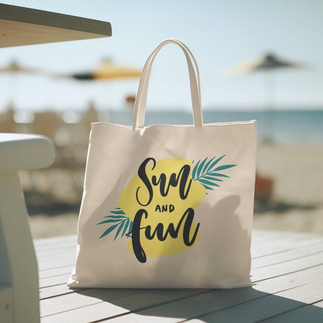 Hello Summer with Flamingo Tropical Tote Bag (hello summer, beach tote bag, vacation tote bag, school tote bag, colorful typography, gift for her)
