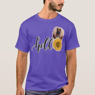 Hello Sunflower Afghan Hound 2 T-Shirt