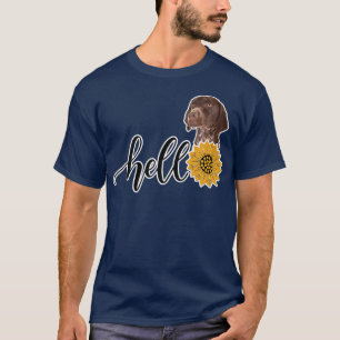 Hello Sunflower German Shorthair Pointer Premium  T-Shirt